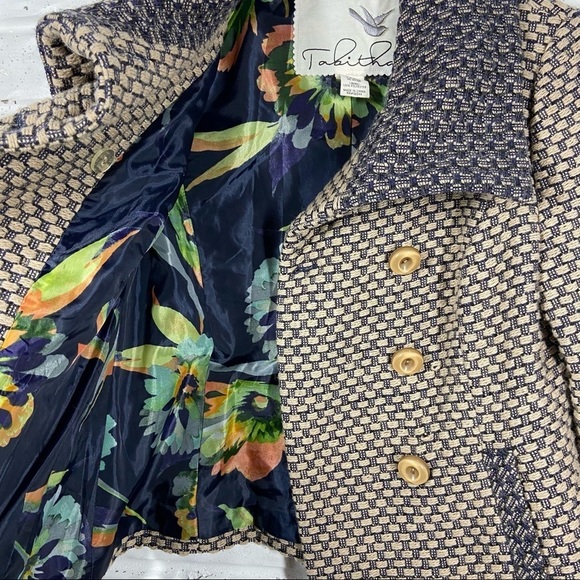 Tabitha Ottawa Coat Wool blend double breasted button up wool neck - Picture 6 of 11